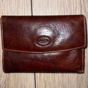 THE BRIDGE - Vintage Rich Brown Leather Wallet